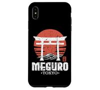 Retro Meguro Japan Torii Gate Japanese Kanji Tokyo Souvenir Case for iPhone XS Max