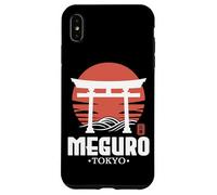 Retro Meguro Japan Torii Gate Japanese Kanji Tokyo Souvenir Case for iPhone XS Max