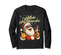 Retro Mele Kalikimaka Hawaiian Christmas Cocktail, Party Long Sleeve T-Shirt