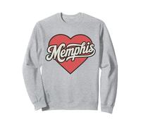Retro Memphis Heart City Pride Throwback Memphis Sweatshirt