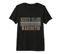 Retro Mercer Island Washington Premium T-Shirt