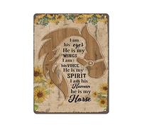 Retro Metal 16x12 Inches Tin Sign Plaque,Riding Horse Vertical Tin Sign,A Life Without Horse Is Like A Breath Without Air Tin Sign,Horse Lovers Gift,Novelty Signs for Home Kitchen Cafe Bar Man Cave