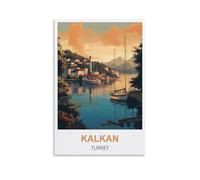 Retro Metal Aluminium Tin Sign Kalkan Turkey Vintage Bar Club Cave Home Kitchen Wall Decor Rustic Metal Sign Funny Decor 15x30cm