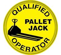 Retro Metal Aluminum Signs Qualified Pallet Jack Operator Sign Home Kitchen Farm Garden Garage Wall Decor 12X12Inch