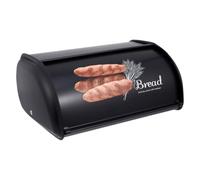 Retro Metal Bread Bin for Kitchen Countertop with Vintage Pattern Design, Sturdy Iron Material and Spacious Storage, Bread Keeper Box for Home Bakery Use