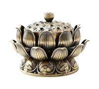 Retro Metal Buddhist Incense Burner, Handcrafted Vintage Style Offering Plate for Home Temple Altar Use, Ritual Zen Decorative Incense Holder teal