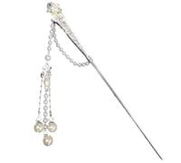 Retro Metal Chignon Pins,Classical Hair Fork, Chinese Ancient Style Tassel Hairpin Super Fairy Hanfu Hair Stick Elegant Chignon Classical(Silver)