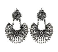 Retro Metal Drop Earrings Jhumka Indian Ethnic Bollywood Dangle Earrings Fashion Jewelry Decoration For Women Little Girls