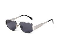 Retro Metal Hexagon Sunglasses for Women Men Luxury Trendy Steam Punk Sun Glasses Female UV400 (C22 Pilot,One Size)