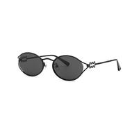 Retro Metal Punk Oval Sunglasses Women's Hollow Line Sun Protection Anti-UV Sunglasses,C1,147 * 140 * 41mm
