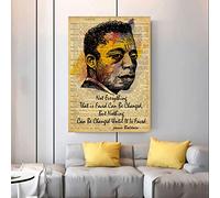 Retro Metal Tin Sign 12 X 16 Inches Not Everything That is Faced Can Be Changed But Nothing Can Be Changed Until It is Faced James Baldwin Poster Black History Poster Home Decoration Art Poster