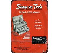 Retro Metal tin Sign 1958 Snap On Tool Catalog Home Cave Garage bar Wall Decoration Vintage Metal Sign 8 x 12 inch