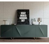 Retro Metal Tin Sign 8 X 12 Inches What Would Goggins Do? Motivational Home Decoration Art Wall Decorative Crafts Iron Plate