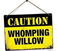 Retro Metal tin Sign Caution Whomping Willow Sign Home Cave Garage bar Wall Decoration Signs 8 x 12 inch