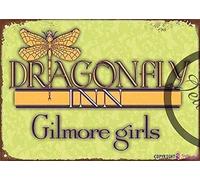 Retro Metal Tin Sign Dragonfly Inn Gilmore Girls Vintage Metal Tin Sign Wall Poster Decor Funny Retro Bar Coffee Pub Gift Wall Decor Sign 8x12 Inch