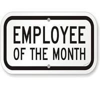 Retro Metal tin Sign Employee of The Month Sign For Home Cave Garage bar Wall Decoration Metal Sign 8 x 12 inch