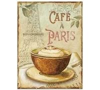 Retro Metal Tin Sign French Provincial Country Rustic Wall Decor Metal Wall Plate Vintage Tin Sign for Street & Home Bar Club Kitchen Restaurant Wall Art Decor Plaque Signs Tin Sign 6x8 in
