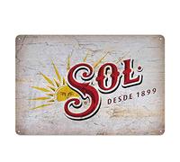 Retro Metal tin Sign Funny Beer Sol Plaque, Sign for Home Cave Garage bar Wall Decoration Vintage Metal Sign 8 x 12 inch