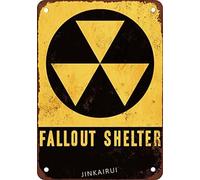 Retro Metal tin Sign Funny Fallout Shelter Reproduction Sign For Home Cave Garage bar Wall Decoration Vintage Metal Sign 8 x 12 inch