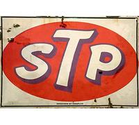Retro Metal tin Sign Funny STP Motor Oil Gas Oil Garage Auto Shop Rustic Sign for Home Cave Garage bar Wall Decoration Vintage Metal Sign 8 x 12 inch