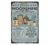 Retro Metal Tin Sign Great Tin Sign Moonshine Vintage Aluminum Sign For Home Coffee Wall Decor Bars Man Cave Cafes 20x30cm