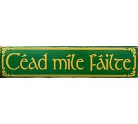 Retro Metal tin Sign Irish Welcome Sign Home Cave Garage bar Wall Decoration Vintage Metal Sign 4 x 16 inch