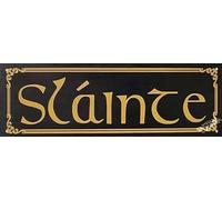 Retro Metal Tin Sign 'Slainte Cheers' Irish Vintage Decor 6x16 Inch