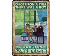 Retro Metal Tin Sign Surfing You Cant Stop The Waves But You Can Learn to Surf Tin Signs Wall Decor for Bars,Restaurants,Cafes Pubs Halloween Metal Tin Sign 8x12 Inch