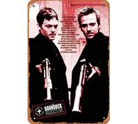 Retro Metal Tin Sign THE BOONDOCK SAINTS Red Poem Home Bar Shop Decorations Coffee Vintage Sign Gift 8X12 Inch