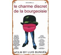 Retro Metal Tin Sign The Discreet Charm of the Bourgeoisie Movie Poster Home Bar Shop Decorations Coffee Vintage Sign Gift 8X12 Inch