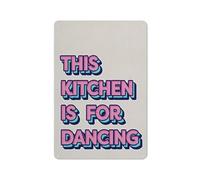 Retro Metal Tin Sign Vintage Colourful This Kitchen Is For Dancing Print Paintings Aluminum Signs Kitchen Sign Poster Artwork Home Dining Room Decor 8X12 Inch