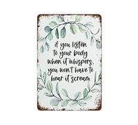 Retro Metal Tin Sign Vintage Signs Chiropractic Wall Art Physical Therapy Poster Decor Funny Decorations for Home Office Farm Club 8x12 Inch