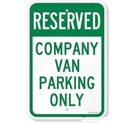 Retro Metal Tin Sign Wall Decor Tin Sign Vintage Metal Sign Reserved Company Van Parking Only Sign Aluminum Sign 12×8 Signs Plates Printed