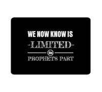 Retro Metal Tin Sign We Now Know Is Limited, The Prophet's Part Wall Decorations Metal Plaque for Dining Room Bedroom Gate Art Poster Gift for Entryway 10x14 Inch