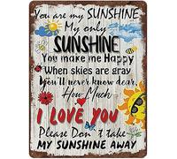 Retro Metal Tin Sign You Are My Sunshine Sunshine Retro You Are My Sunshine Vintage Aluminum Sign For Home Coffee Wall Decor Bars Man Cave Cafes 20x30cm