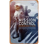 Retro Metal Tin Signs Cinema Poster Mission Control: The Unsung Heroes of Apollo Vintage Tin Sign for Home Coffee Wall Decor 8x12 Inch