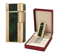 Retro metal windproof kerosene lighter, side slide ignition, suitable for barbecue, candles, outdoor, men's gift(B)
