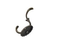 Retro Metal zinc Alloy Coat Hook Door Wall Coat Hook Entrance Single Wardrobe Clothes Wall Hook(1)