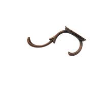 Retro Metal zinc Alloy Coat Hook Door Wall Coat Hook Entrance Single Wardrobe Clothes Wall Hook(2)