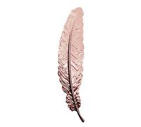 Retro Metallic Feather Book Clip Bookmark Stationery Office School Rose Gold Practical and Attractive