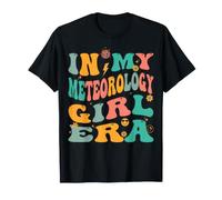 Retro Meteorology Girl Groovy Weather Forecaster T-Shirt