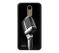 Retro Microphone Jazz Music Case Cover For LG K10 (2018), LG K30, LG K11