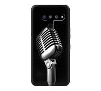 Retro Microphone Jazz Music Case Cover For LG V50, LG V50 ThinQ 5G