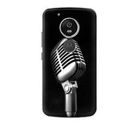 Retro Microphone Jazz Music Case Cover For Motorola Moto G6 Play, Moto G6 Forge, Moto E5