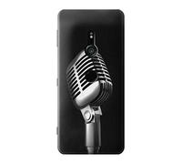 Retro Microphone Jazz Music Case Cover For Sony Xperia XZ3