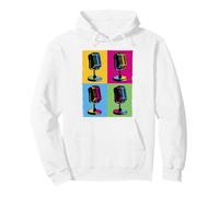 Retro Microphone Pop Art Pullover Hoodie