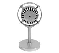 Retro Microphone Prop, Exquisite Craftsmanship Plastic Classic Microphone Prop Model for Party Shooting (Silver)
