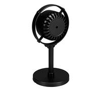 Retro Microphone Prop, Plastic False Microphone Model High Decoration Simulation for Playing Costume Roles (Black)