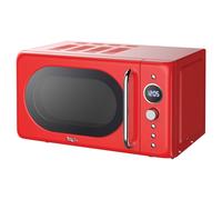 Retro Microwave Oven, 20L 700W, 8 Pre-set Modes, Red