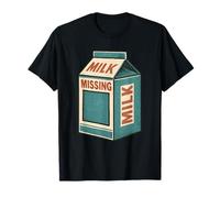 Retro Milk Carton Missing Person Halloween Costume T-Shirt